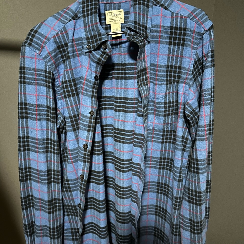 LL BEAN | MEN’S SCOTCH PLAID FLANNEL | M | NWOT - Picture 5 of 5